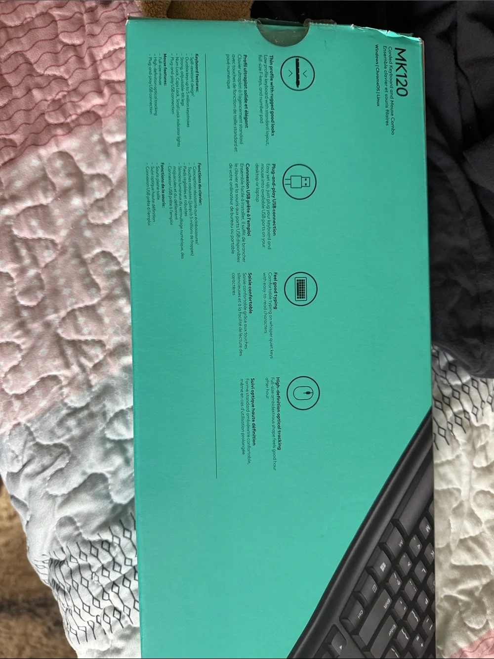 Logitech Black USB Wired Keyboard and Mouse Combo